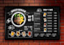 do eye catching static digital food menu board design for tv screen